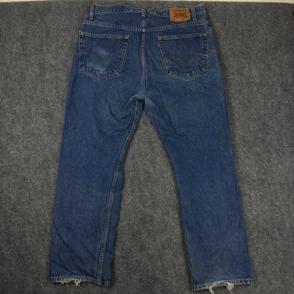 Levis 505 Regular Fit Jeans Mens 40x30 Medium Wash Blue Denim Straight Leg 40605